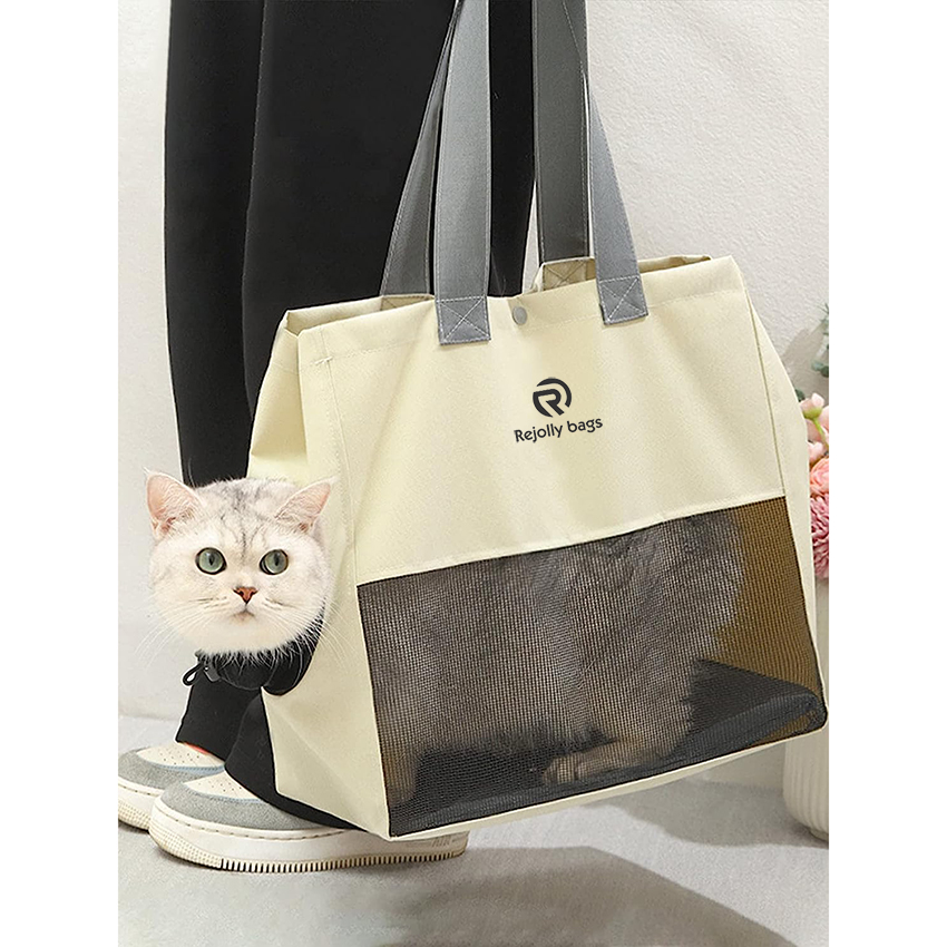 Cat Dog Carrier Bag Mesh Hand Free Subway Travel Outdoor Breathable Pet Bag for Small Medium Dogs Cat Puppy Pet Bag RJ206121