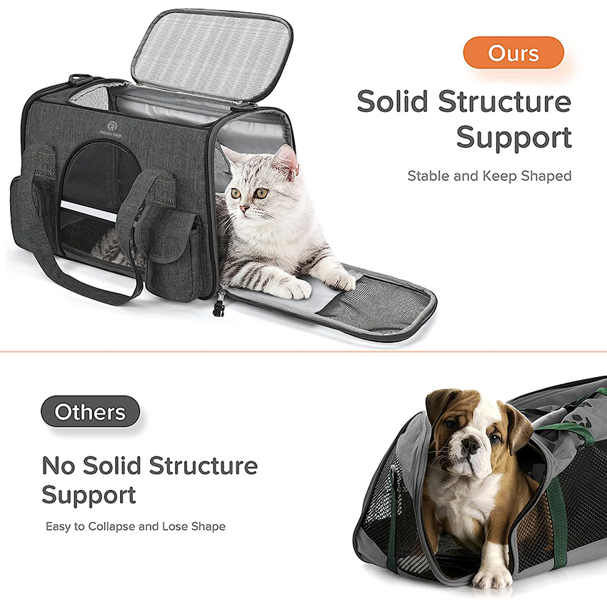 Cat Carrier Soft-Sided Collapsible Pet Carrier Dog Carrier Travel Bag for Dogs Small Medium Pet Bag RJ206122