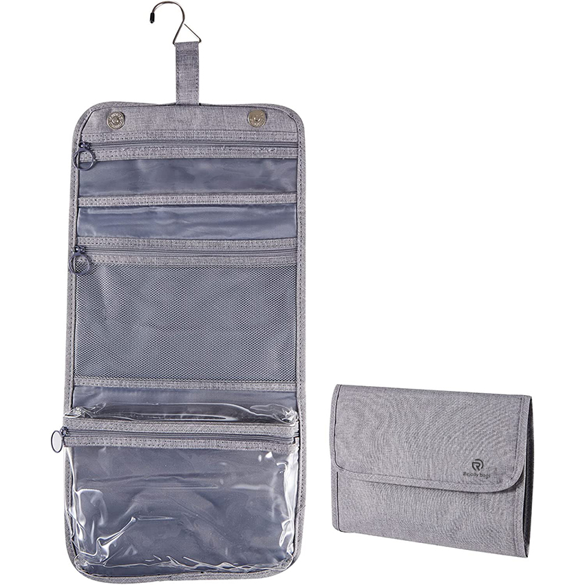 Hanging Toiletry Travel Bag for Men & Women, Water-resistant Makeup Cosmetic Bag Travel Organizer Cosmetic Bags RJ21698