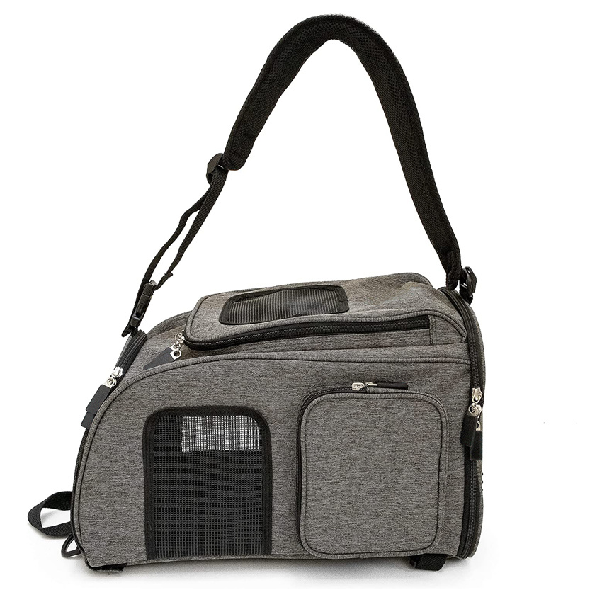 Lightweight Washable Travel Pet Backpack Pet Carrier Collapsible Soft Sides Pet Bag
