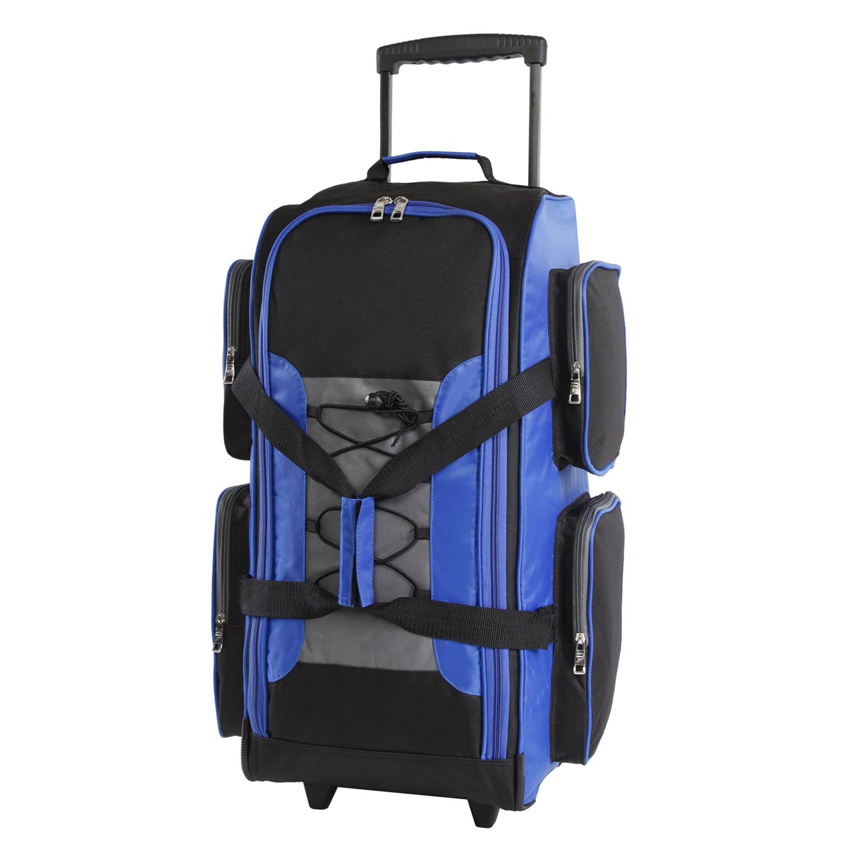 Rolling Duffel Bag Large Capacity Travel Luggage Bag Upright Wheeled Bag
