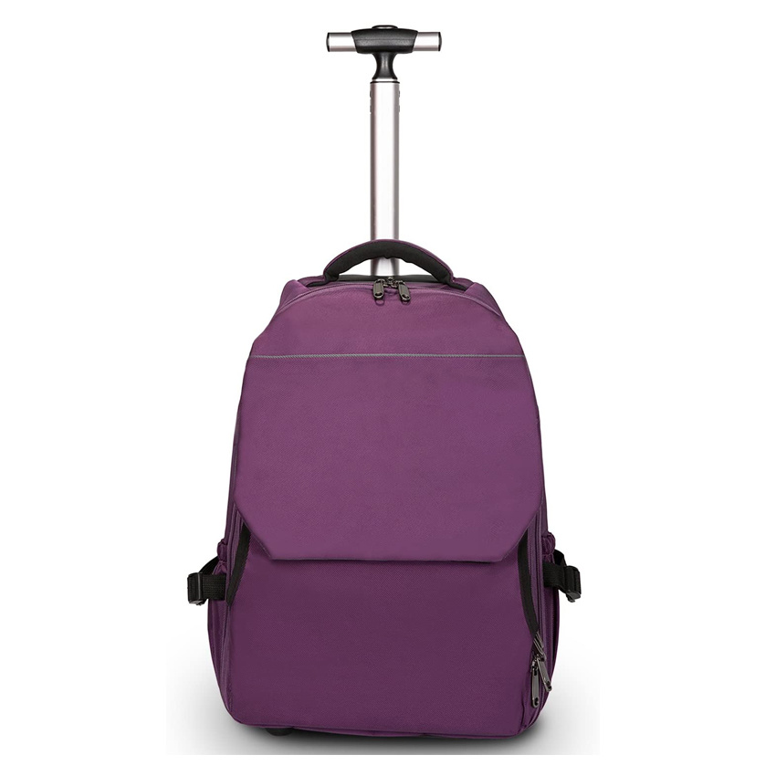 Multifunctional Business Trolley Luggage Backpack Water Resistant Rolling Bag