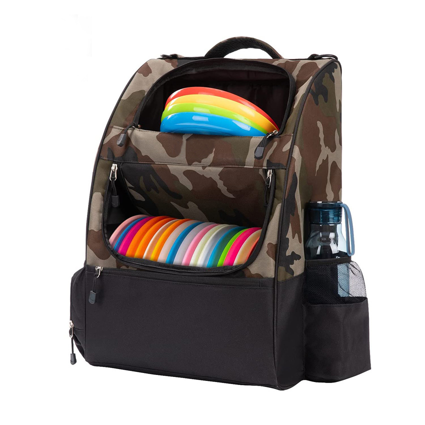 Wholesale Disc Golf Bag Camouflage Frisbee Bag Large Capacity Frisbee Golf Backpack