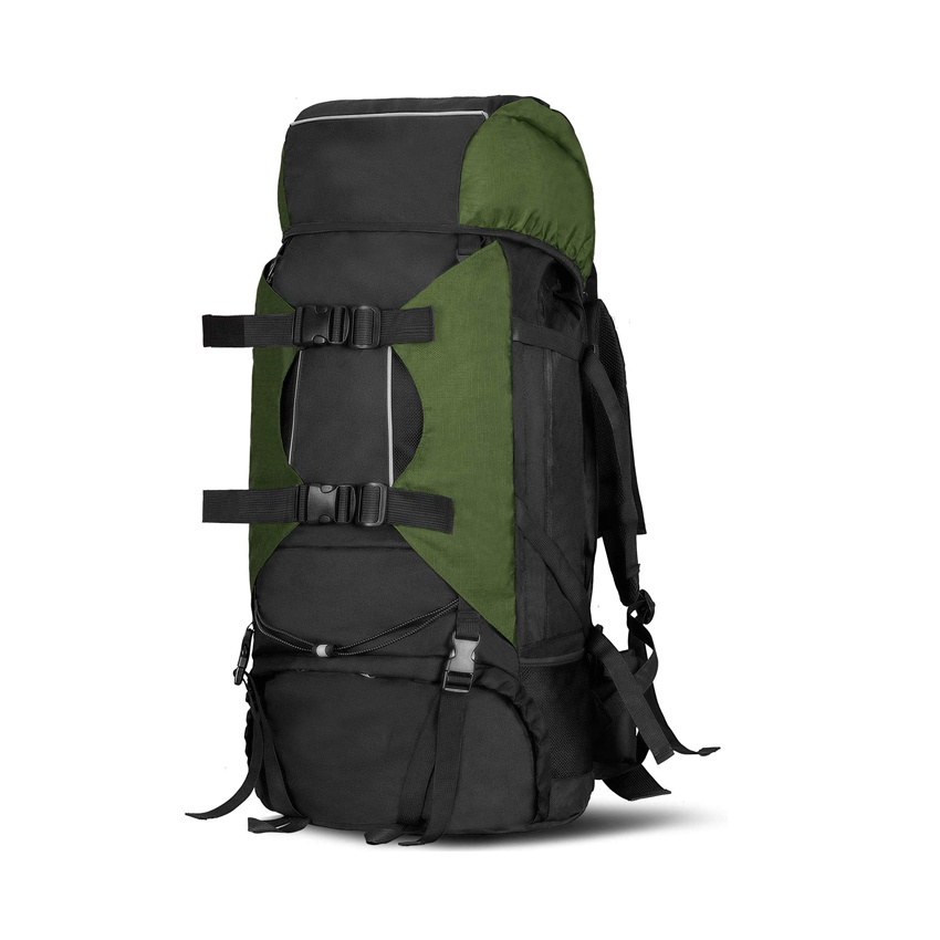 Outdoor Camping Bag Internal Frame Backpack Large Capacity Travel Bag Plus Rain Cover