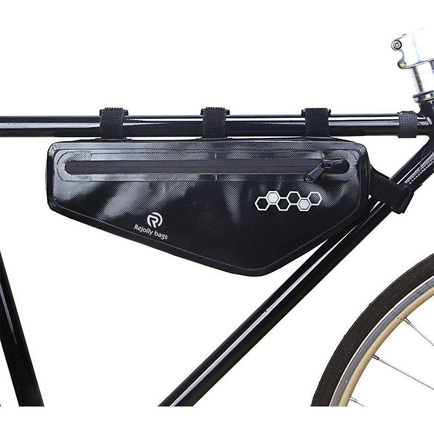 Bike Frame Bag Waterproof Triangle Storage Under Top Tube Bag for Large Size Road Bike Pouch Storage Bag Cycling Mountain Accessories Bicycle Bag