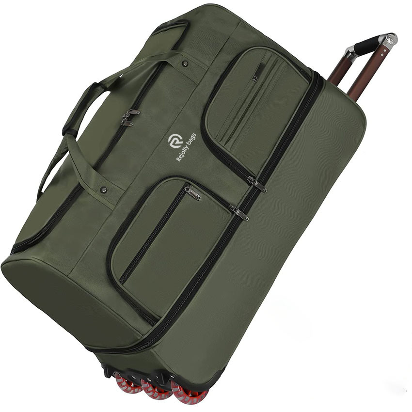 105L Large Travel Wheeled Duffel Luggage with Rollers Bag