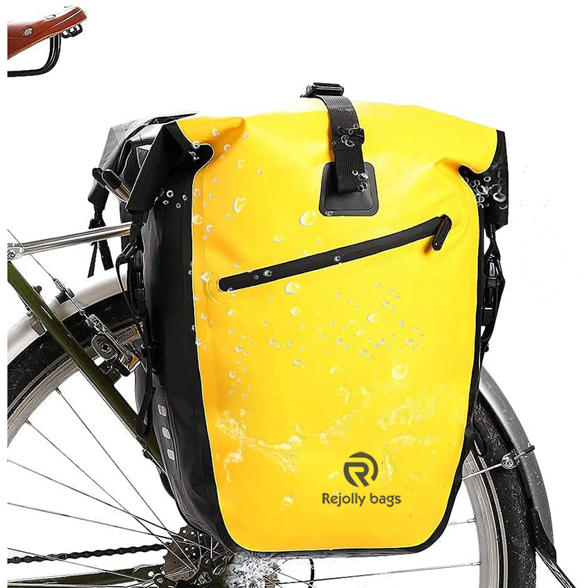Waterproof Bike Pannier Bag 27L for Bicycle Cargo Rack Saddle Bag Shoulder Bag Laptop Pannier Rack Bicycle Bag Professional Cycling Accessories Bicycle Bag