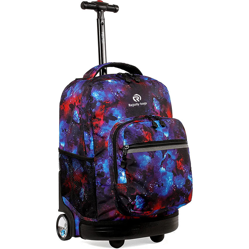 Large Capacity Carry on Luggage Durable Rolling Backpack with Wheels Bag