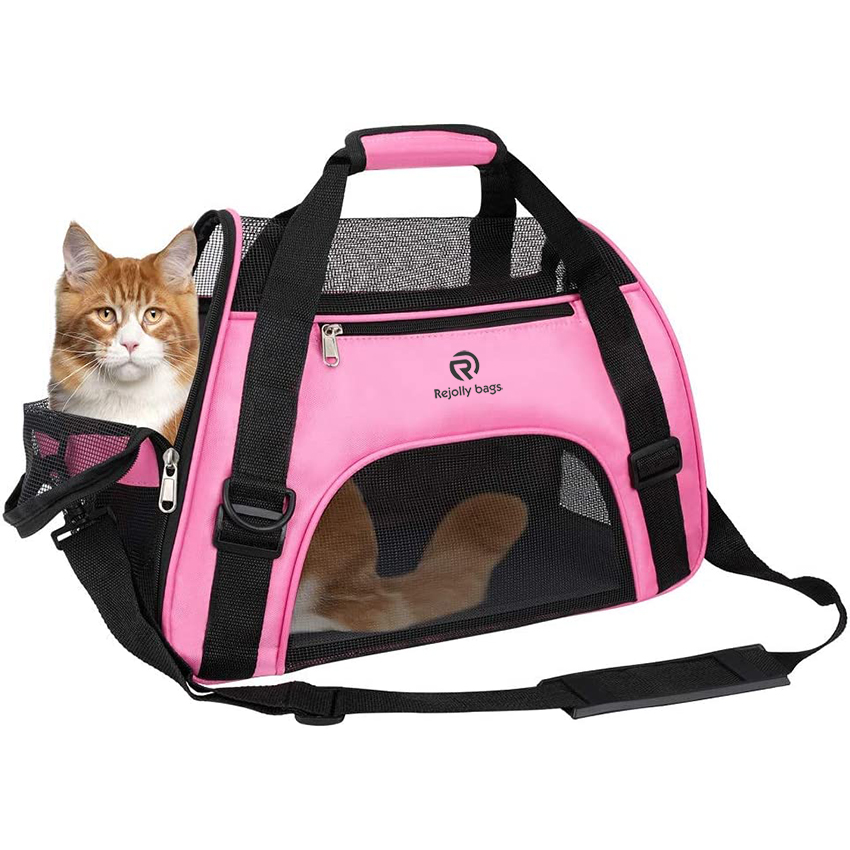 Pet Carrier Bag, Pet Travel Portable Bag Home for Little Dogs, Cats and Puppies, Small Animals Pet Bag RJ20692