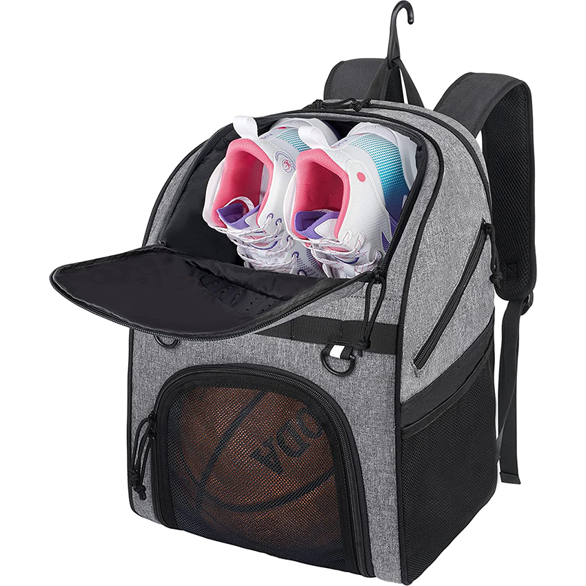 Basketball Bag for Youth Boys Girls, Large Capacity Sports Gym Basketball Bookbag with Shoe Compartment Fits Soccer & Volleyball Football Equipment Ball Bag RJ196107
