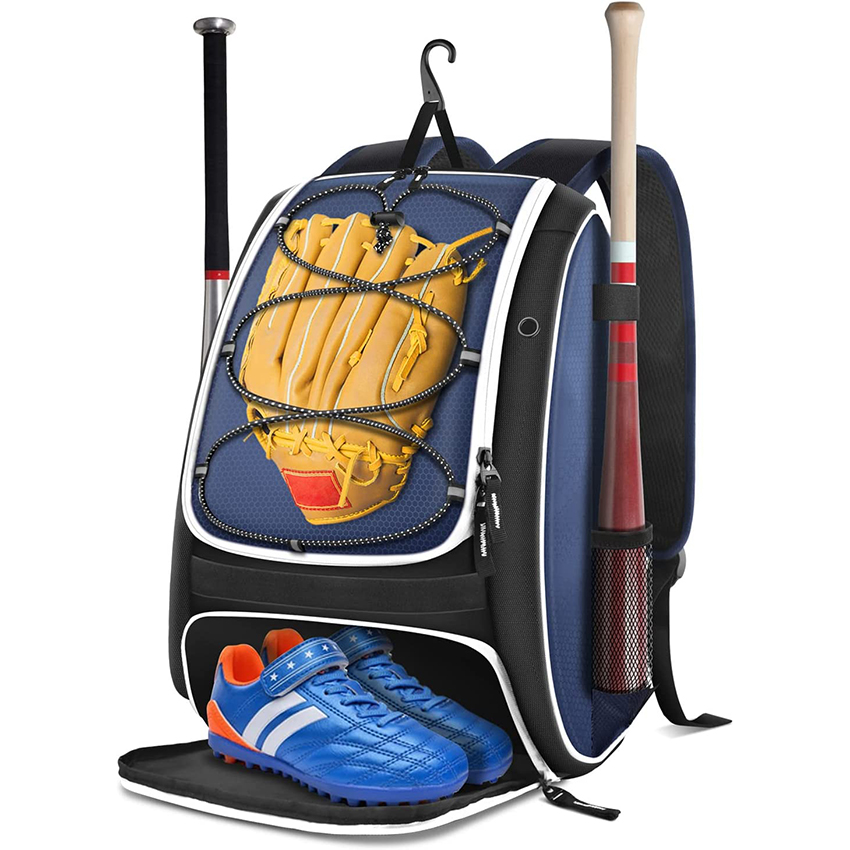 Softball Bag for Baseball Gear & T-Ball Bat, Youth Baseball Backpack with Shoes Compartment for Girls, Boys Baseball Bags RJ19651