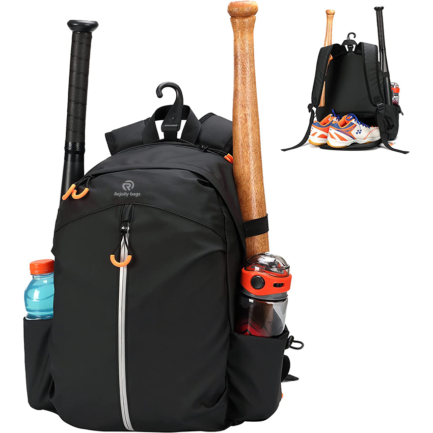 Bat Backpack for Baseball, Shoes Compartment and Fence Hook Holds Helmets, Shoes Baseball Bags RJ19670