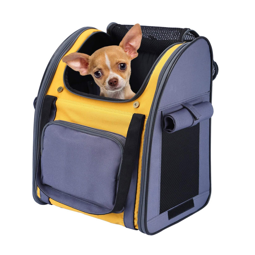 Dog Travel Carrier Backpack Puppy Outdoor Backpack Ventilated Pet Bag