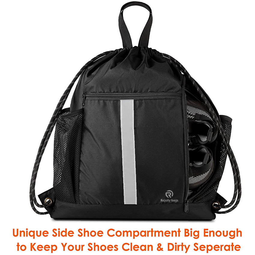 with Shoe Compartment and Two Water Bottle Holder Sport Gym Bag