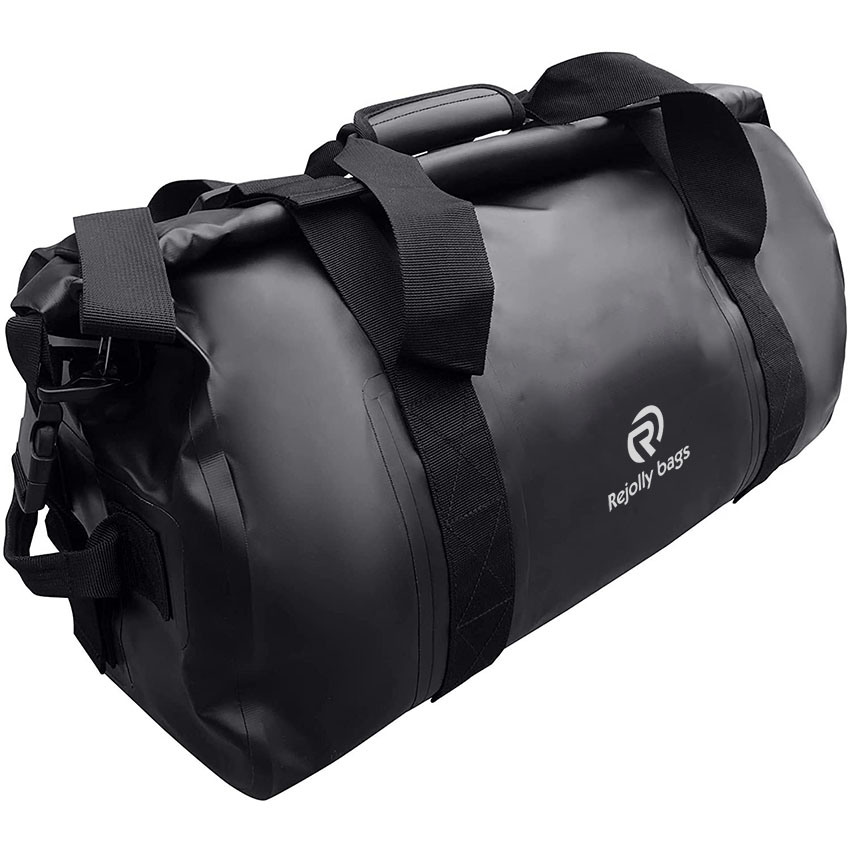 50L Waterproof Duffle Bag - Welded Material Fully Durable Straps & Handle Dry Bag - Secure Duffle - for Motorcycle Boating Fishing ATV Kayaking Bag