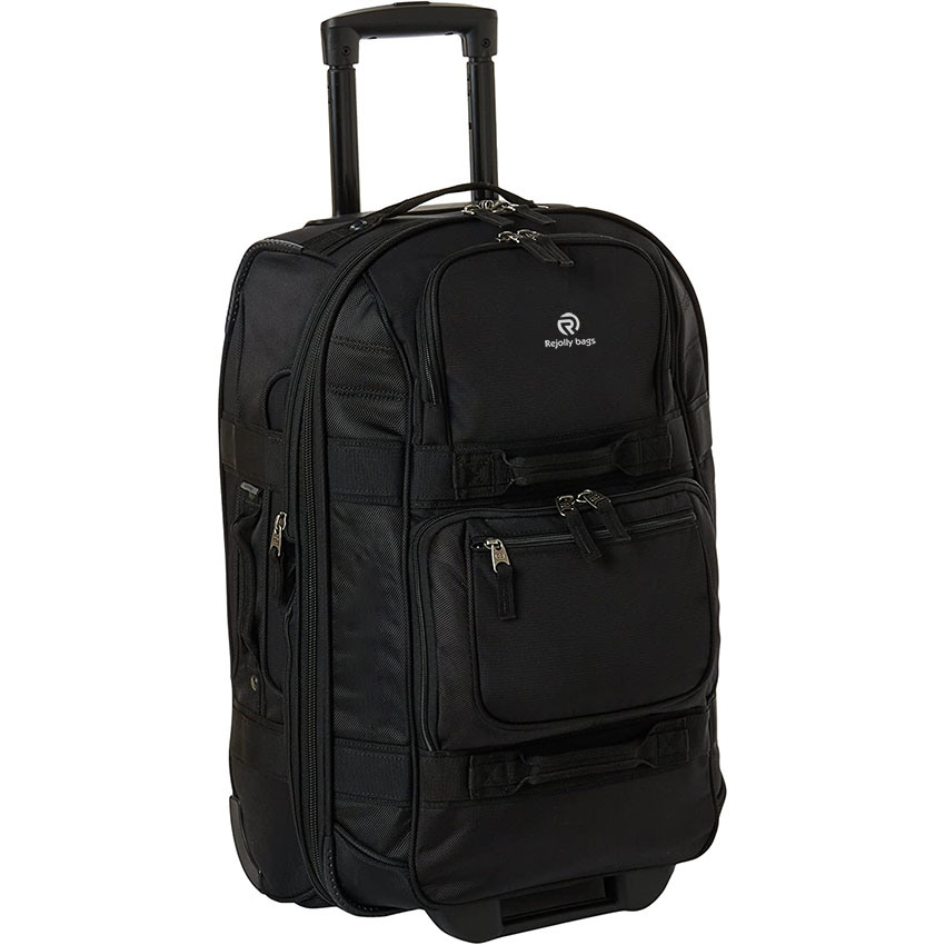 Durable 2-Wheel Roller Bag with Two Low Profile External Pockets Luggage