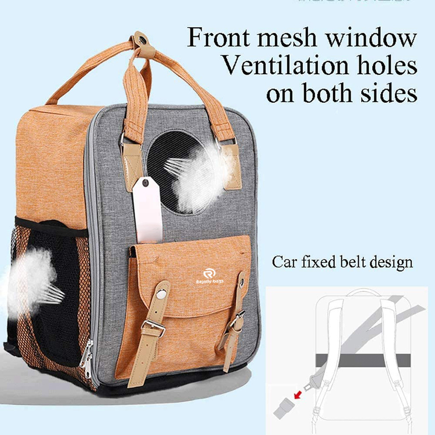 Portable Pet Travel Breathable Backpack Bag Space Capsule Foam Design and Puppy Waterproof Handbag