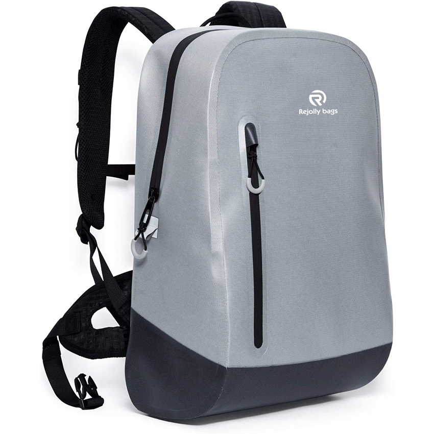 Waterproof Backpack TPU Coated Durable Nylon Lightweight Adjustable Straps Unisex Bag for Commuters Biking Walking College Large Capacity