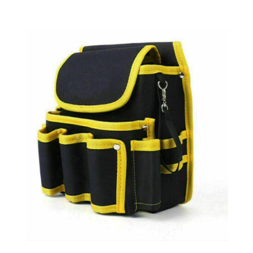 Waist Belt Bag Multi-Pockets Tool Bag Canvas Electrician Tool Bag