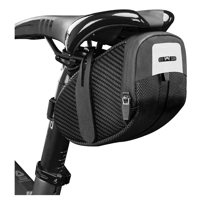Bike Saddle Bag Bike Storage Bag Under Seat Strap-on Cycling Wedge Pack for Mountain Road Bikes