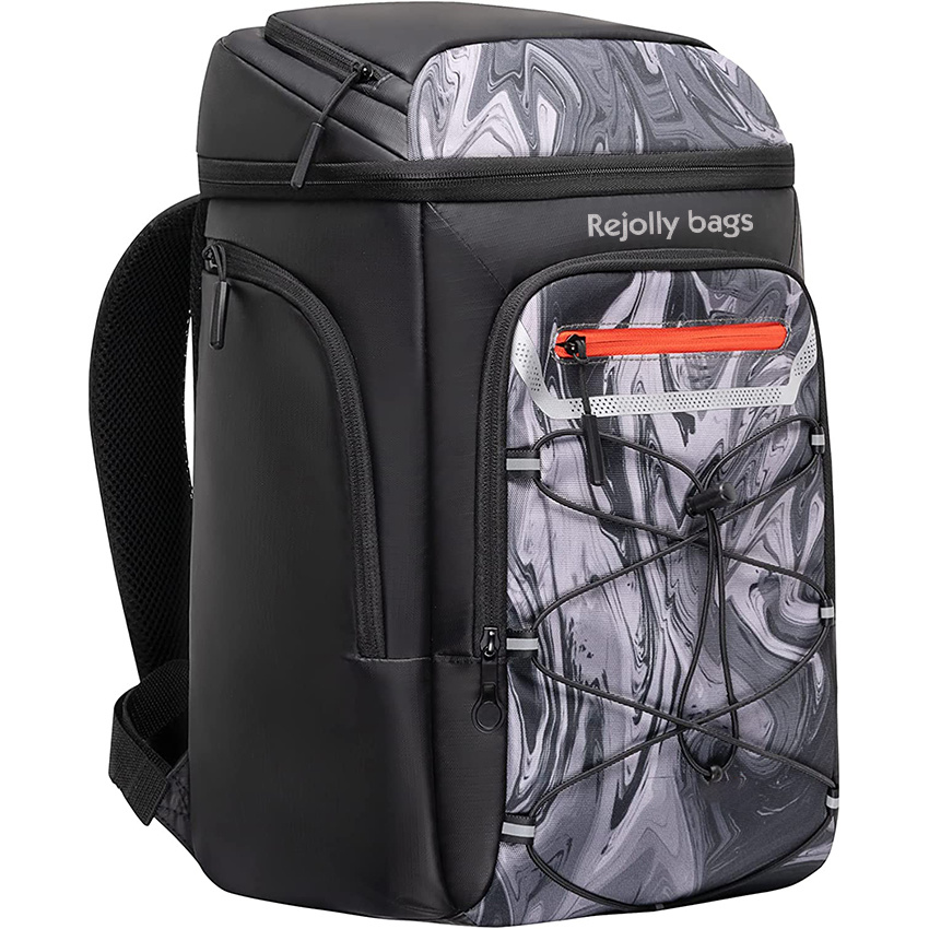 Cooler Backpack Insulated Leakproof 30 Cans 2 Insulated Compartments Waterproof Bag Lightweight Hiking Beach Lunch Travel Camping