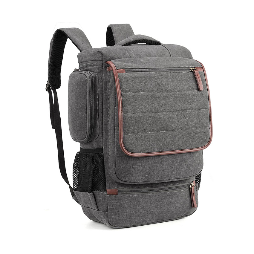 Canvas Laptop Backpack Travel Luggage Bag College Backpack Casual Daypack Outdoor Rucksack