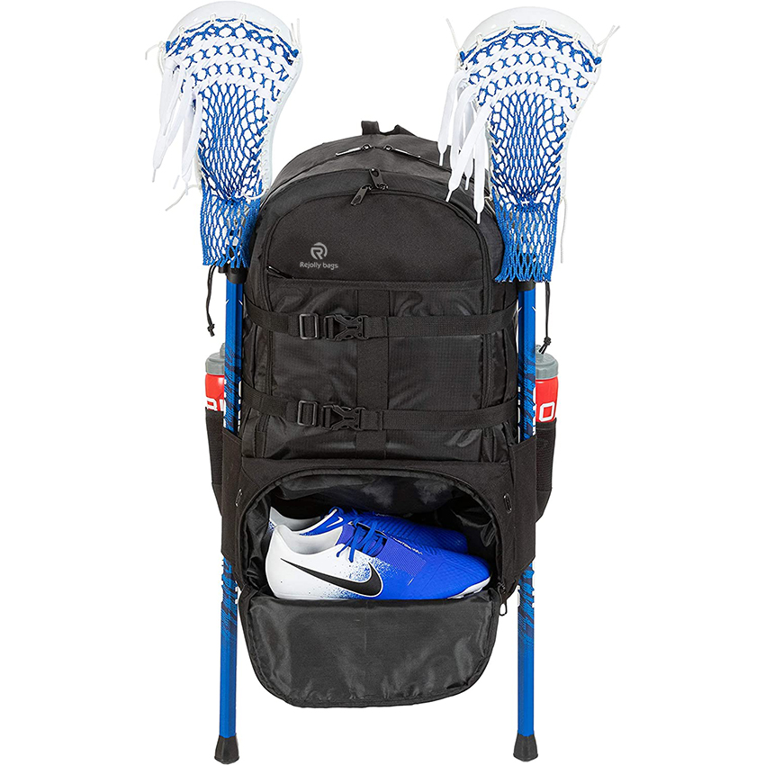 Lacrosse Backpack for Men & Women Large Sports Travel Backpack with Ball Holder Holds All Lacrosse, Soccer & Volley Ball Bag RJ196141