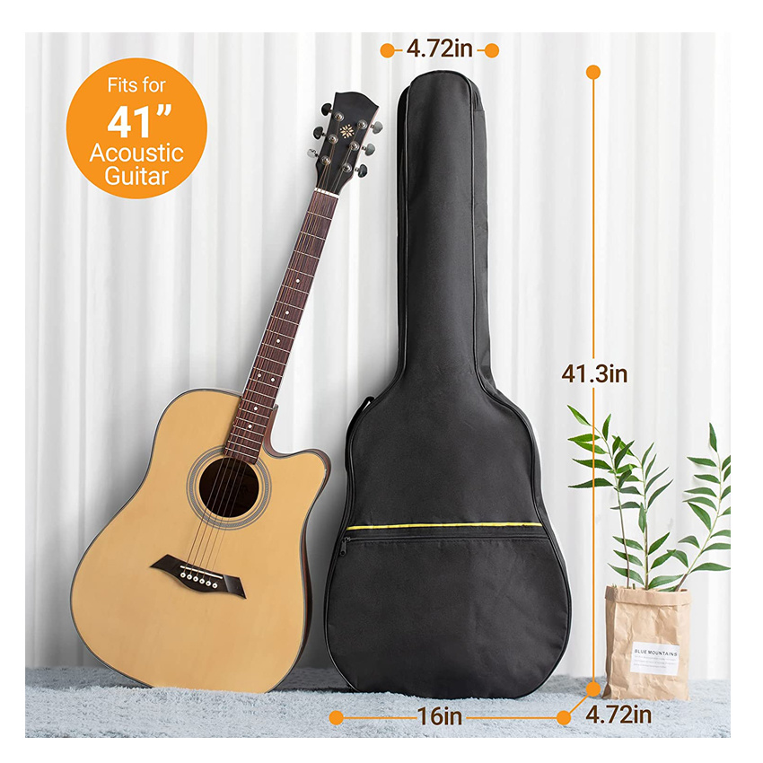 Leisure Shockproof Acoustic Instrument Guitar Packaging Bag Dust Cover Soft Guitar Backpack Case Storage Gig Bag