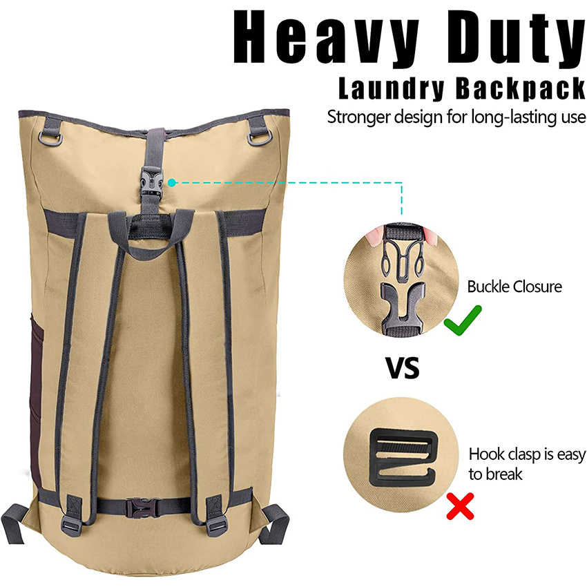 Heavy Duty 115L Collapsible with Handle for Camp, with Drawstring Closure, Dorm Room Essentials for College Students Laundry Bag