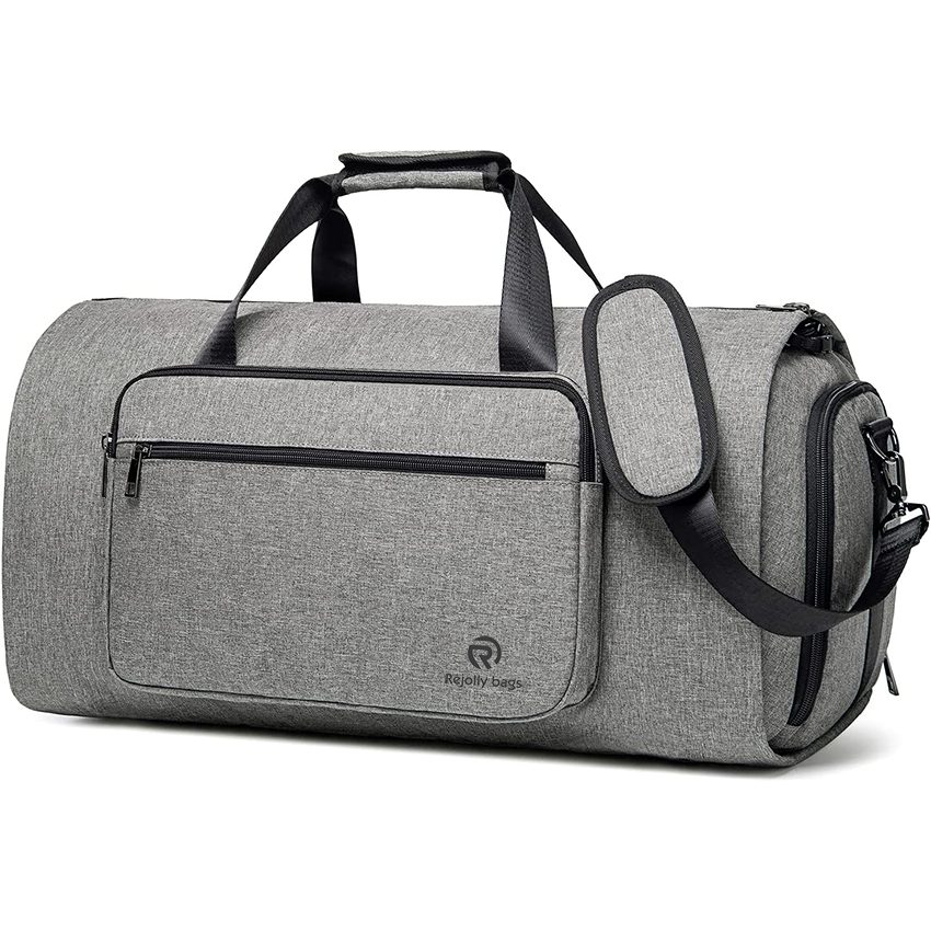 Carry on Garment Bag for Travel Business Trip,Convertible Large Travel Duffle Bag for Men,Detachable Shoulder Strap,2 in 1 Hanging Suit Duffel Bags RJ204222