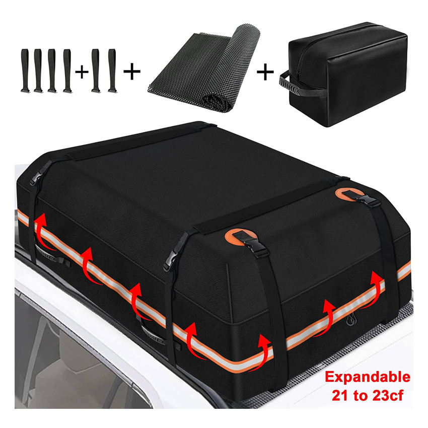 Rooftop Cargo Bag Waterproof Soft-Shell Vehicle Car Roof Luggage Carriers for All Vehicles SUV