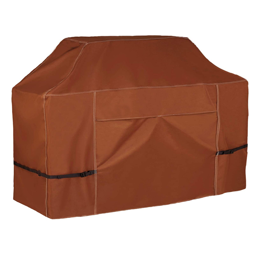 Brown Outdoor BBQ Grill Cover Burner Waterproof Heavy Duty Patio Barbecue Gas Grill Cover