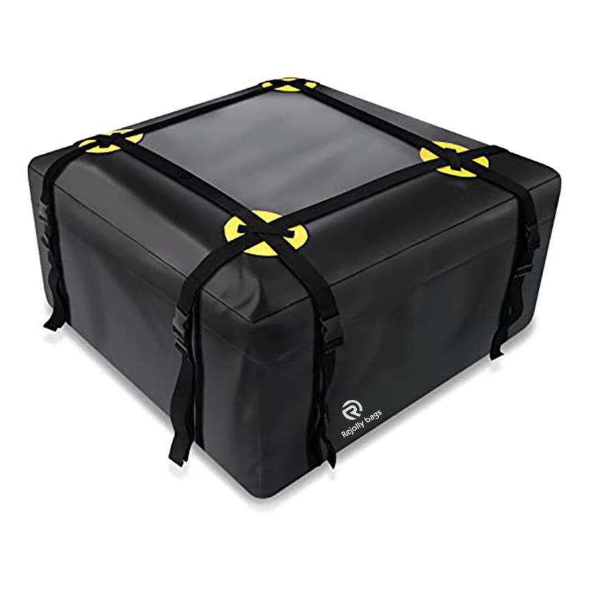 Car Roof Bag Waterproof Rooftop Cargo Carrier Pack with Anti-Slip Mat and 6 Heavy-Duty Straps Suitable for All Vehicle