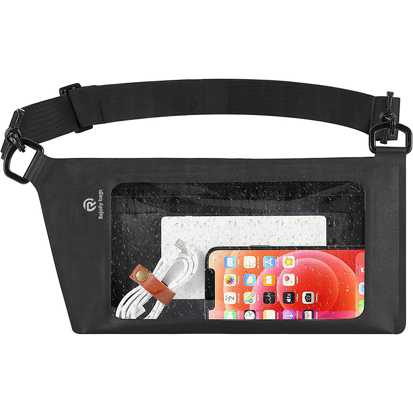 Waterproof Fanny Pack Pouch, Touchable Screen Phone Pouch with Adjustable Strap, Keep Your Phone & Valuables Safe and Dry for Swimming Boating Dry Bag