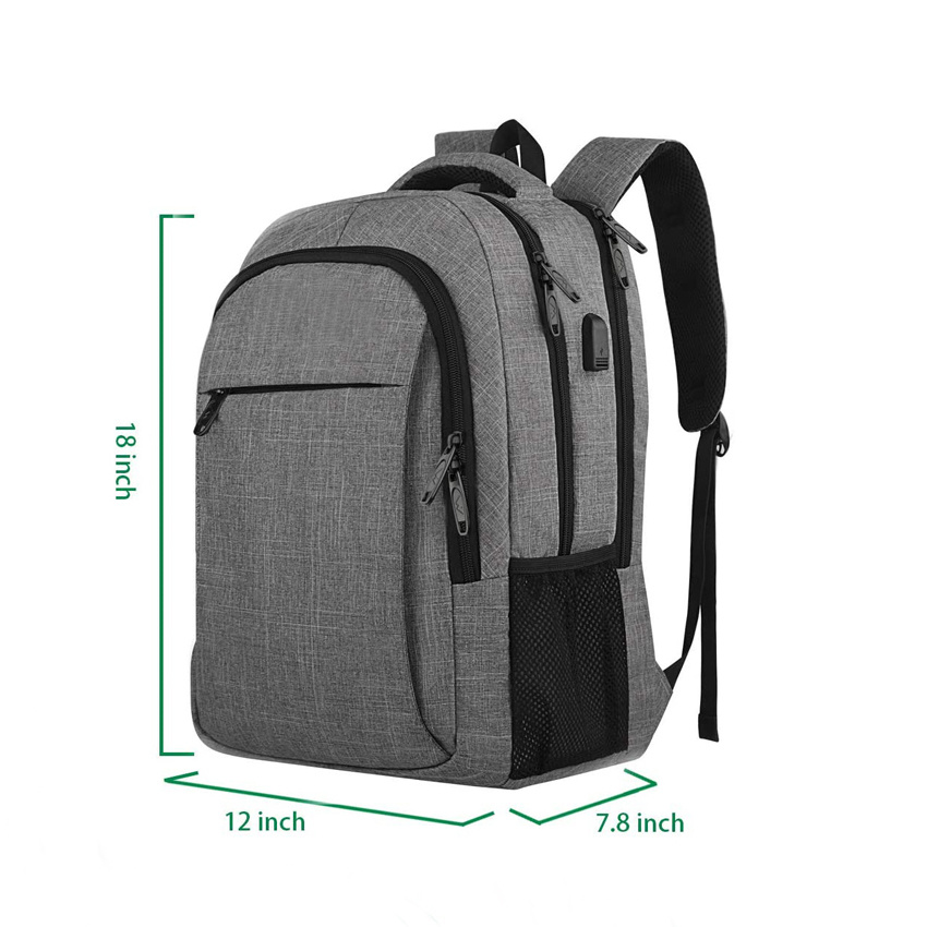 Laptop Backpack for Travel, Hiking, Business Anti Theft Slim Durable Laptops Backpack with USB Charging Port Water