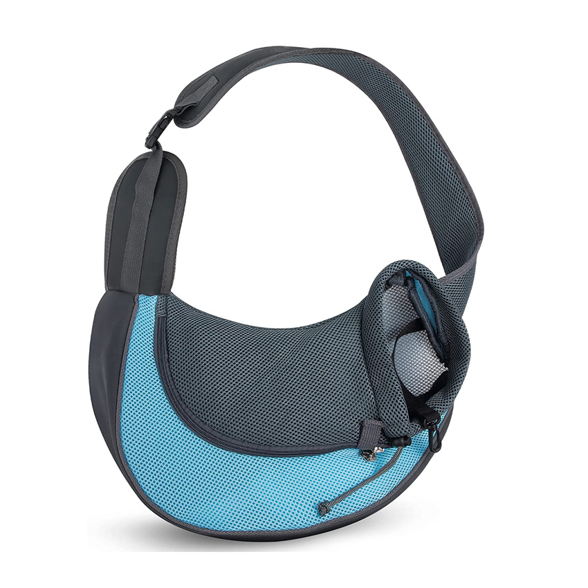 Breathable Mesh Puppy Carrier Portable Adjustable Travel Cat Sling Bag