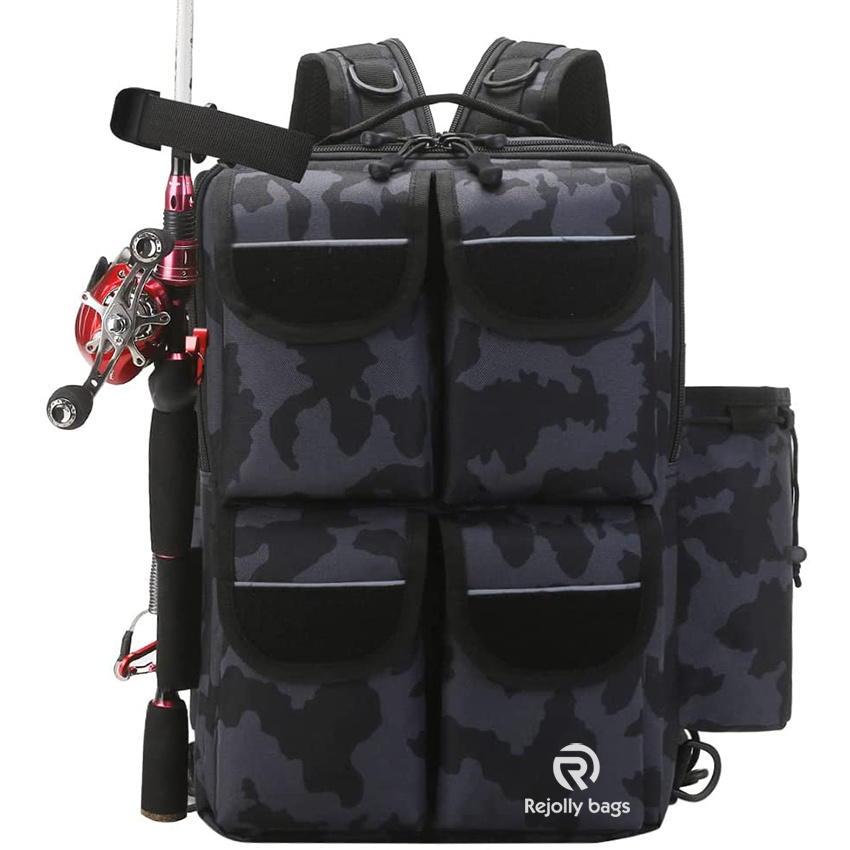 1000d Nylon Storage Outdoor Shoulder Backpack, Cross Body Sling Bag, Mountaineering Fishing Gear Bag