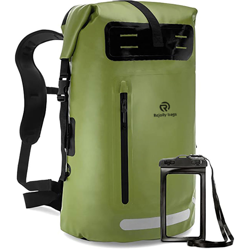 Heavy Duty Waterproof Roll Top Backpack Durable Traveling Dry Bag RJ228337