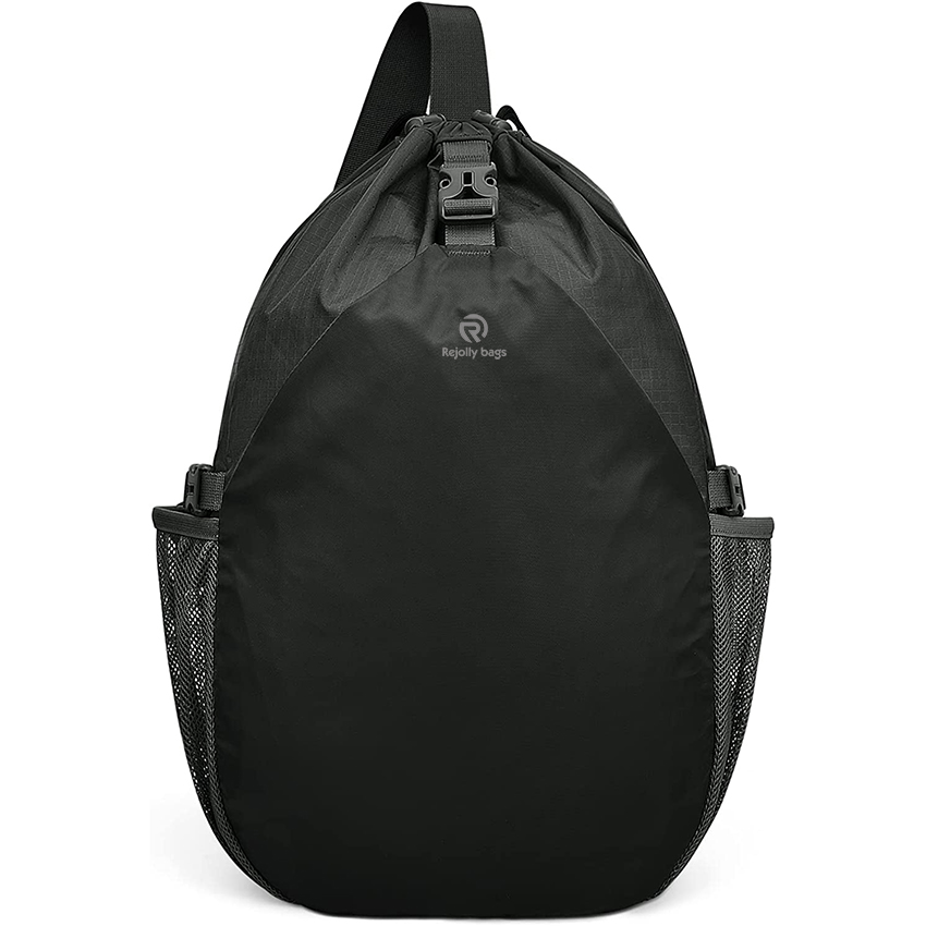 15L Sling Bag Crossbody Drawstring Backpack Outdoor Travel Cinch Bag Foldable Gym Sports Bag RJ196179