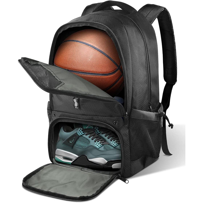 Basketball Backpack with Ball Compartment for Boys, Soccer Backpack for Basketball/Volleyball /Football, Large Capacity Sports Equipment Ball Bag RJ196114