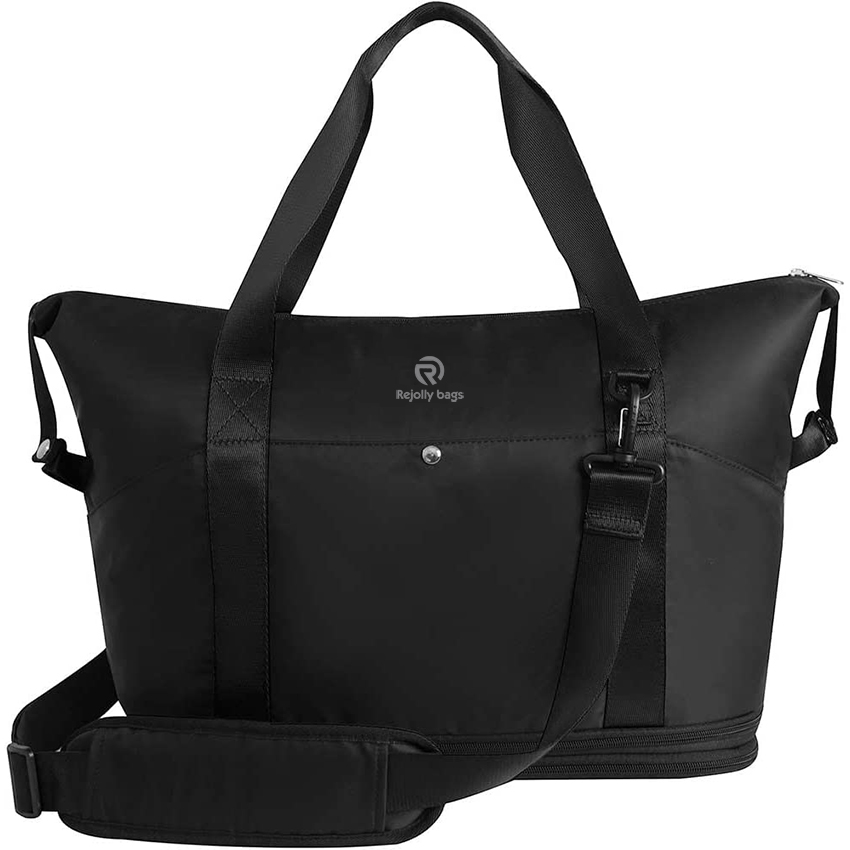 Lightweight Waterproof Expandable Travel Duffel Bag, Sports Tote Gym Bag, Shoulder Weekender Overnight Bag with Wet Pocket for Women Duffel Bags RJ204237