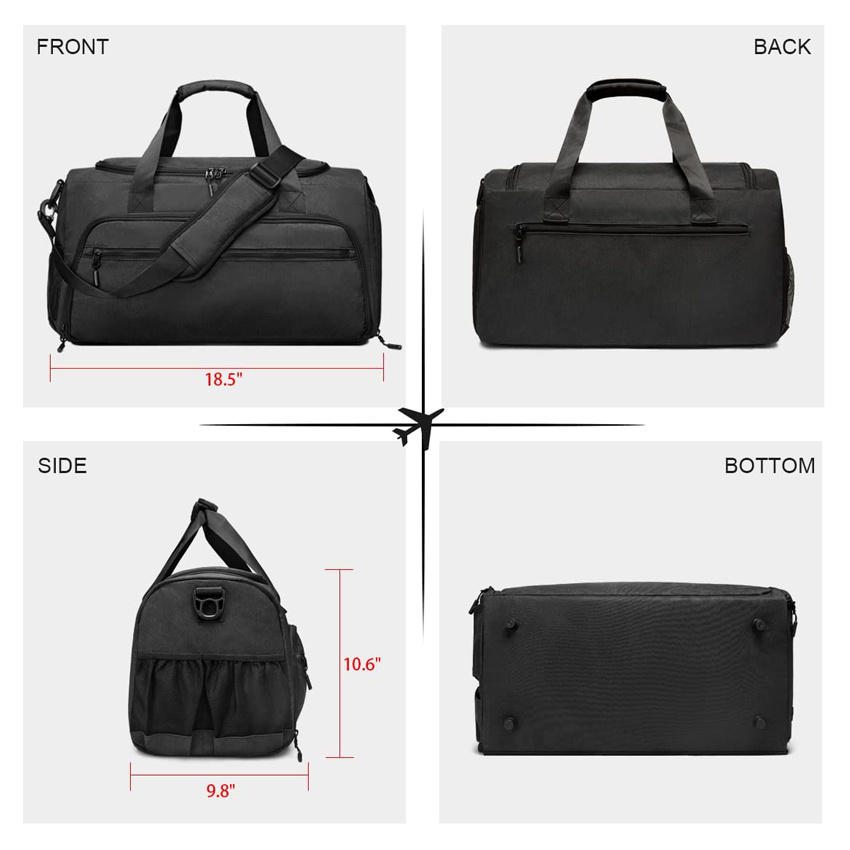 Multifunctional Overnight Weekender Bag Fitness Workout Sports Duffle Luggage Bag