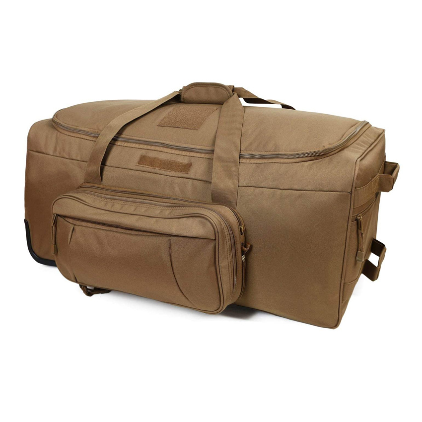 Durable Wheeled Luggage Bag Heavy Duty Duffel Bag for Camping Hiking Running Trekking