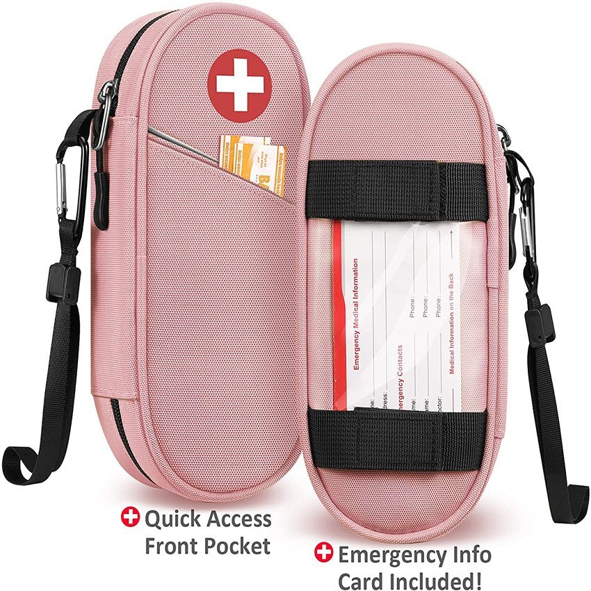 Medical Carrying Case Insulated Travel Medication Emergency Medical Pouch Waterproof Organizer Bag
