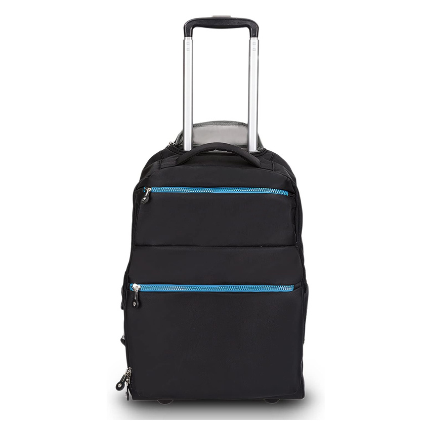 Large Storage Multifunction Travel Wheeled Rolling Backpack Luggage Books Laptop Bag