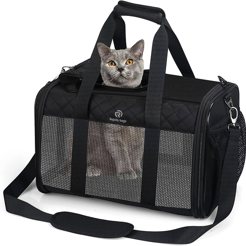 Foldable Cat Travel Backpack Carrier Pet Travel Bag Carrier Airline Approved Expandable Small Pet Carrier Pet Bag RJ206100