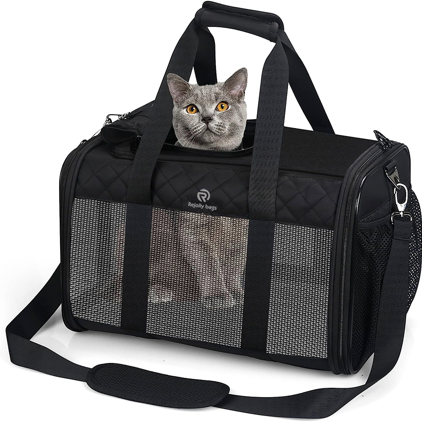 Foldable Cat Travel Backpack Carrier Pet Travel Bag Carrier Airline Approved Expandable Small Pet Carrier Pet Bag RJ206100