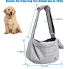Extra-Large Dog/Cat Sling Carrier Reversible and Hands-Free Dog Bag with Adjustable Strap and Pocket Shoulder Pad for Outdoor Travel Hiking Pet Bag RJ206110