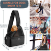 Hard Bottom Support and Hands Free Papoose Puppy Travel Bag Tote, Breathable Mesh Adjustable Padded Strap Pocket Safety Belt Pet Bag RJ206112