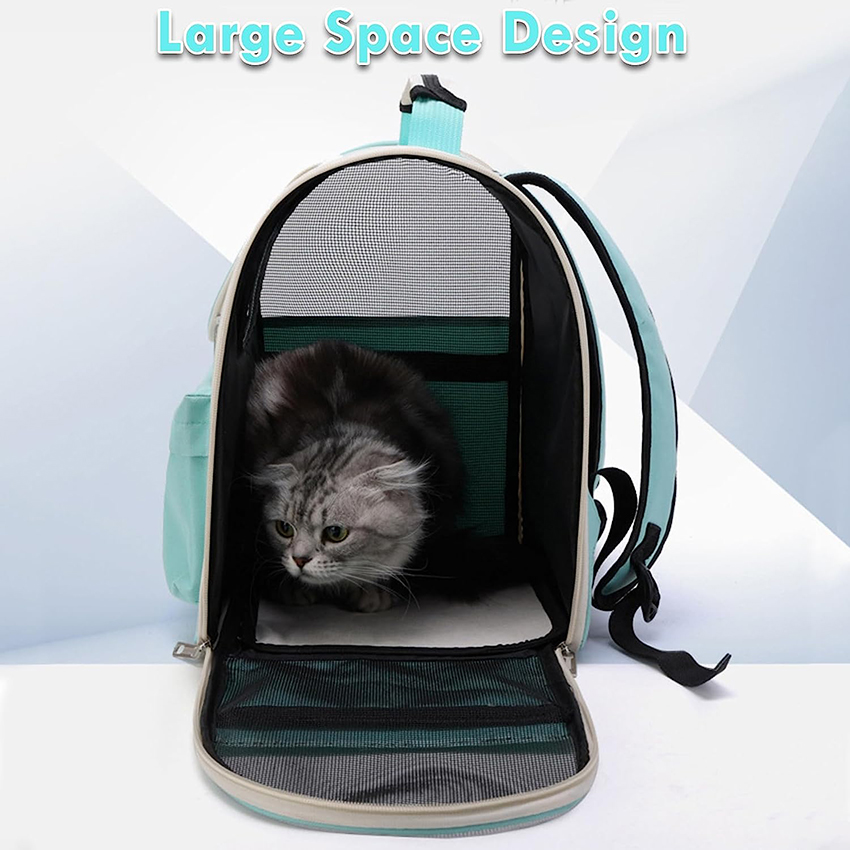 Cat Bag Carrier,Small Dog Backpack,Airline Approved Pet Backpack Carrier,Clear Backpack for Cats Puppy Kitten Bunny Bird,Outdoor Hiking Pet Bag RJ206113